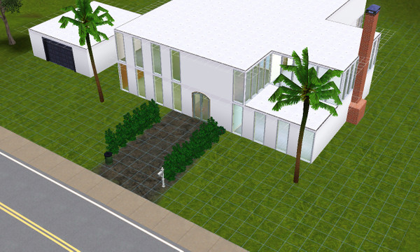 Sims 3 — Modern Home by lxndia13 — 3 Bedrooms, 2 Bath. Large kitchen, dining, and living areas. Perfect for a new family.