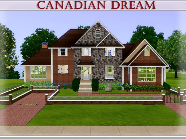 Sims 3 —  by lilliebou — Hi :) This house may look big from outsite, but when I furnished it, I saw that it wasn't that