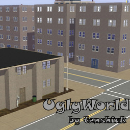 Sims 3 — UglyWorld by tenshiak — The name speaks for itself - full of crime and poverty, this place is far from something