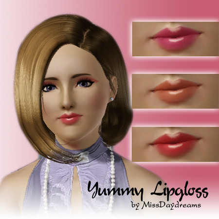 Sims 3 — Yummy Lipgloss by MissDaydreams — Yummy Lipgloss is a tasty [yummy! ;)] and non-sticky lipgloss. Your female