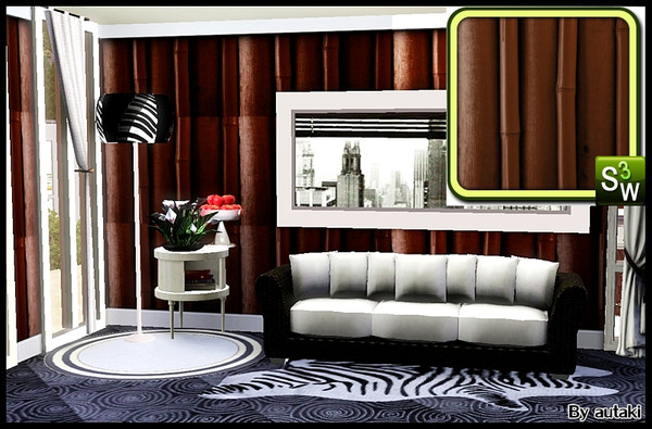 Sims 3 — wood07 by autaki — pattern by autaki