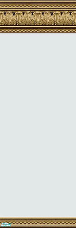 Sims 2 — jsf2AcanthusSoftWhisper by jsf — Soft, aqua, pastel, paint is held in carved, acanthus leaf and dentile