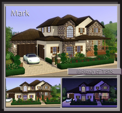 Sims 3 — Mark by aloleng — 4 bedroom, 3 toilet and bath, 3 car garage home. 3 bedrooms upstairs was left unfurnished. WA