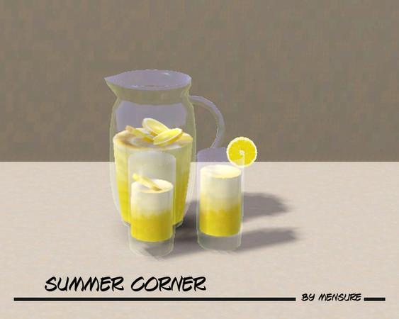 Sims 3 — Summer Corner_Cold Lemonade by mensure — Summer Corner_Cold Lemonade by mensure. You can find it under
