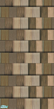Sims 2 — Wood Walls - 1 by greeksim — The first of Set of 3 matching walls