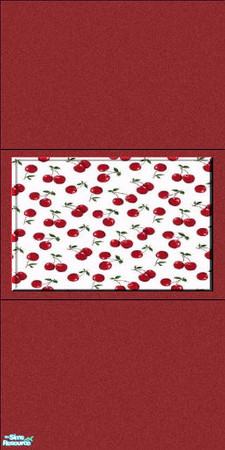 Sims 2 — NK Salsa Bath Dark Red - Wall 3 - Mixed by MoMama — A wall with dark red tile on bottom and top and tile of