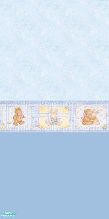 Sims 2 — baby boy teddy by skinflin — soft blues teddy bear border..tsraa