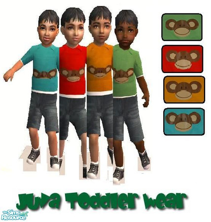 Sims 2 — Juva toddler wear by Pinelle — No mesh needed!