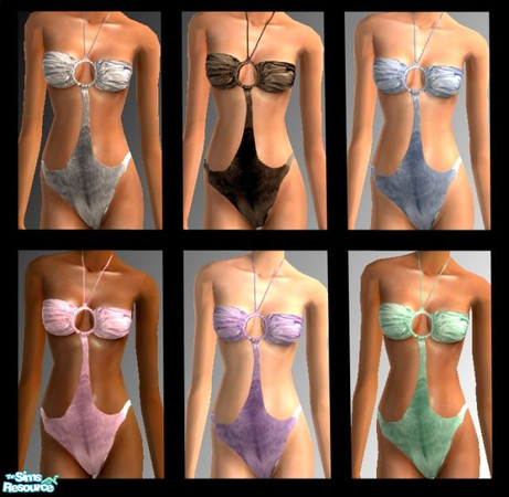 Sims 2 — Sexy Metallic Swimwear by nikisatez05 — 