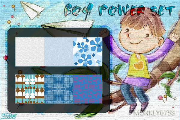 Sims 2 — Boy Power Wallpaper Set by monkey6758 — 