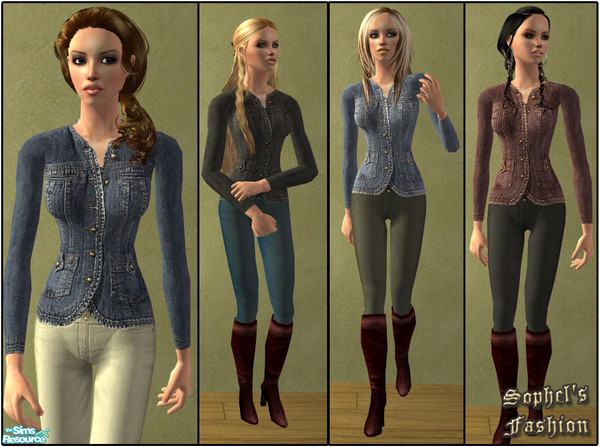 Sims 2 — SO_Collection_205 by Sophel21 — set of 4 everyday (and as outerwear, if you have seasons)outfits - comes with