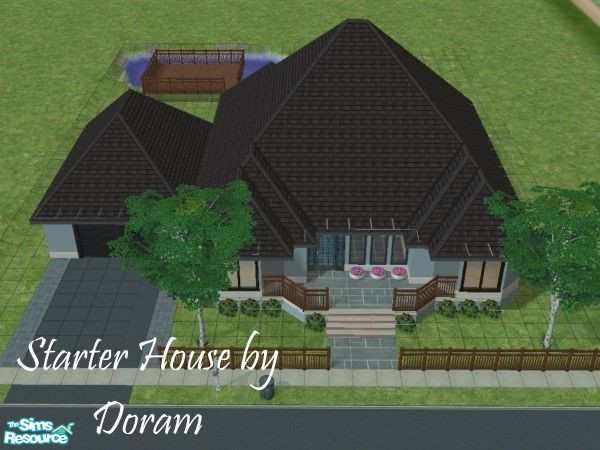 Sims 2 — 1 Starter Lane by doram — Perfect for the small family or 2 college grads and can combine funds. No hacks and no