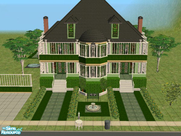 Sims 2 — Sassy Dolphin by Vampire Flame — *CELEBRATIONS MINI-PACK REQUIRED too* This house sits on a size 3x4 lot and is