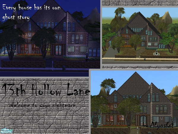 Sims 2 — 13th Hollow Lane by Alyosha — Hmmmmm... another one of my \"Haunted\" creations. This time, the