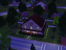 Sims 3 — Pretty as a picture by Dananon — 3 bed 2.5 bath, study, game room, 40 x 40 lot with pond and pool