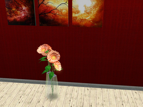 Sims 3 — Livingroom Orbit Gerbera by CaliDea — Gerbera Orbit