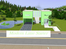 Sims 3 — Modern Lime Starter by sorayda — Hello everybody, This is my first upload. This modern house is suited for a