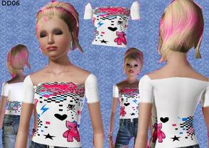 Sims 3 — DD06_scene top 2 by CandyDolluk — cute scene tee from teens to elders and color channel 