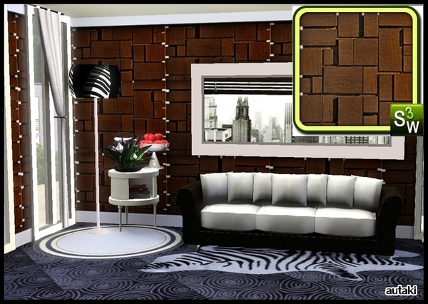 Sims 3 — wood11 by autaki — pattern by autaki