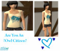Sims 2 — Owl City outfit  by xSimsChickx — Um.. An Owl City shirt with striped shorts and black converse:)