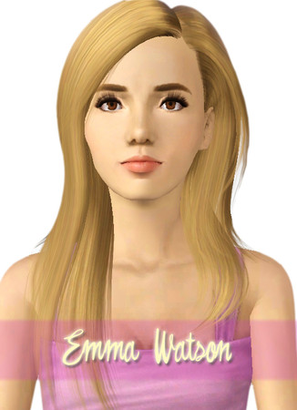 Sims 3 — Emma Watson V2 by HaveALovelyDay — Requested by f-alex1997 Hair -