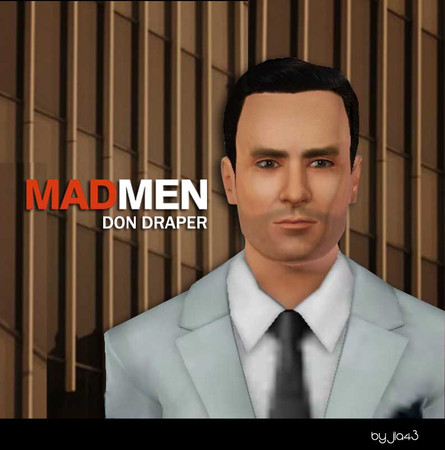 Sims 3 — Don Draper/Jon Hamm by jla43 — Don Draper is fictional character and the protagonist of AMC's television series