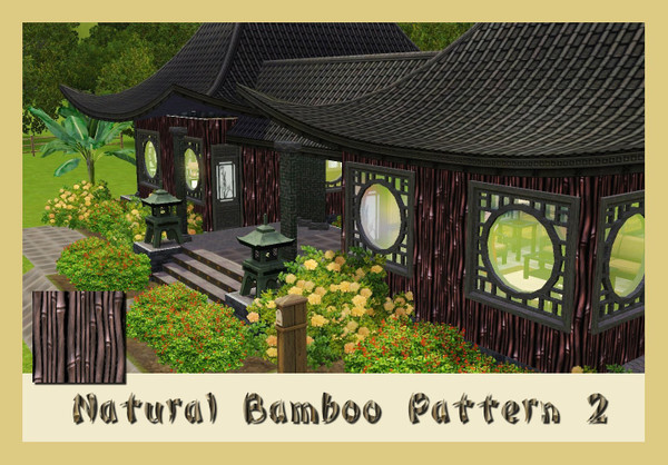 Sims 3 — Natural Bamboo 2 by ziggy28 — Natural bamboo pattern 2. A lovely bamboo pattern for you builders out there.