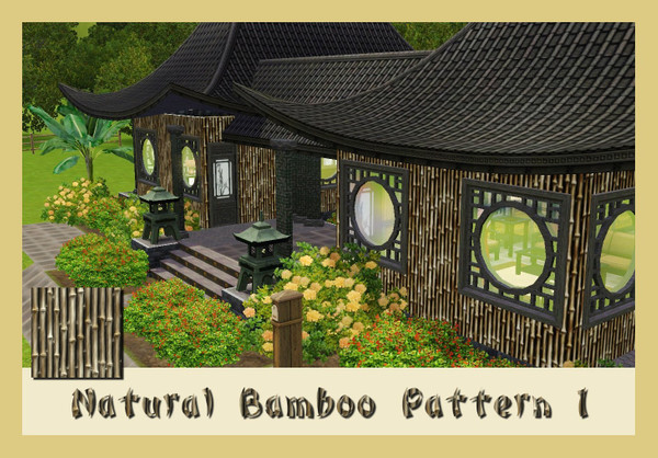 Sims 3 — Natural Bamboo 1 by ziggy28 — Natural bamboo pattern 1. A lovely bamboo pattern for you builders out there.