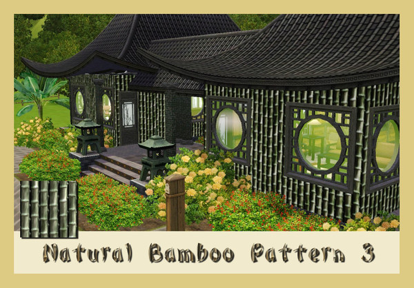 Sims 3 — Natural Bamboo 3 by ziggy28 — Natural bamboo pattern 3. A lovely bamboo pattern for you builders out there.