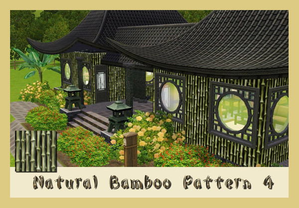 Sims 3 — Natural Bamboo 4 by ziggy28 — Natural bamboo pattern 4. A lovely bamboo pattern for you builders out there.