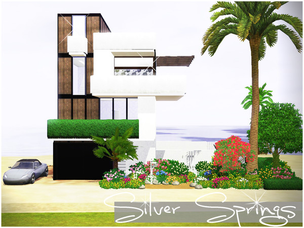 Sims 3 — Silver Springs by IceCreamQueen — This home is very modern and looks best when placed somewhere coastal. It has