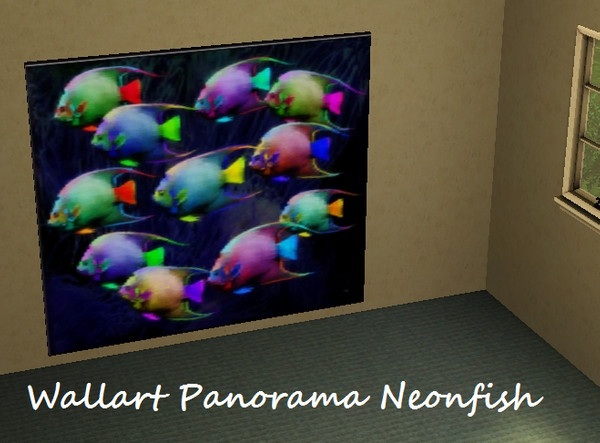 Sims 3 — Panorama Neon Fishes by Princezz89 — 