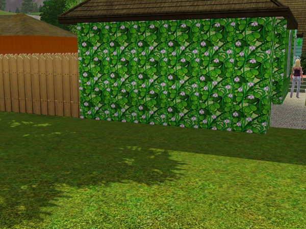 Sims 3 — growing plant-flowers by maxi king — outsite wall for your house with flowers!