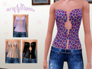 Sims 3 — Art top by Missmeliss by Miss_Meliss — This creative top sits directly on the figure))