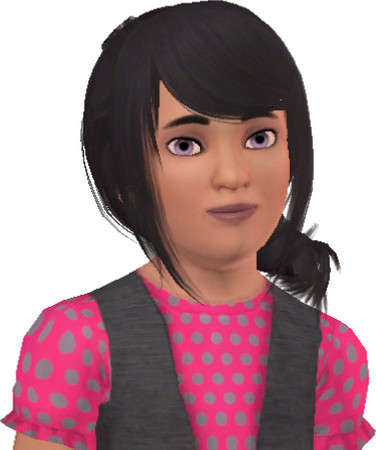 Sims 3 — LuLu Merasake by alicia7tommy — LuLu Merasake is the youngest daughter of Kagome, sister to Amy and Connie. LuLu