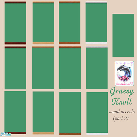 Sims 2 — Grass Knoll wood accents II by hiedibear75 — Wonderful walls with a wonderful price of just $1. You can use