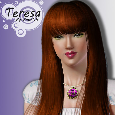 Sims 3 — Teresa by batt06 — Teresa... Skin: by jiao Hair: Savio stuff Formal Dress: Peggy Casual Top: by me Eyes: from