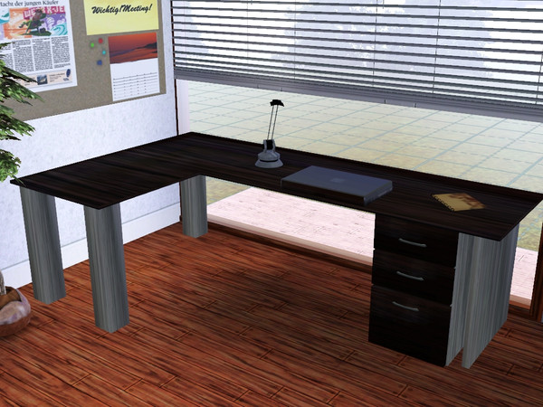 Sims 3 — Office Swantje Desk by CaliDea — Desk Swantje
