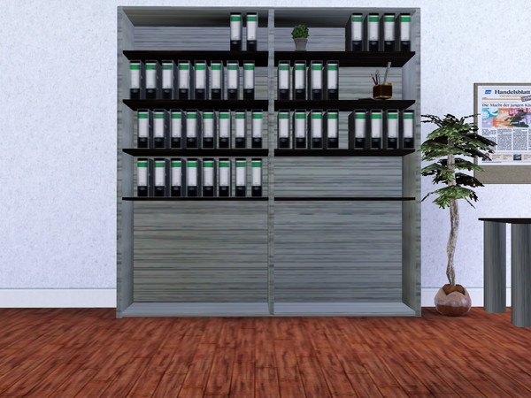 Sims 3 — Office Swantje Shelf (Deco) by CaliDea — Shelf Swantje