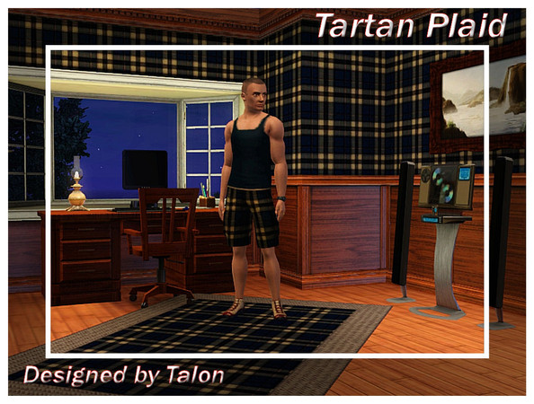 Sims 3 — Tartan_4 by Cerulean Talon — Rich textures and deep earth tones by Talon