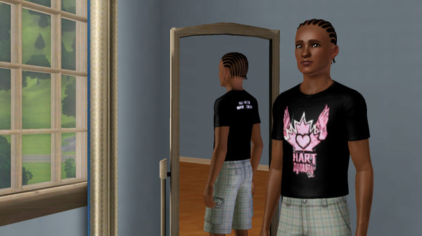 Sims 3 — Hart Dynasty Tee by WWEmichael2010 — Look like the Unified Tag Team Champions with this aWWEsome tee. Suitable