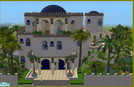 Sims 2 — Moroccan villa 2 by ripley66 — Another Moroccan villa this one done in white and blues. Lots of color, plenty to