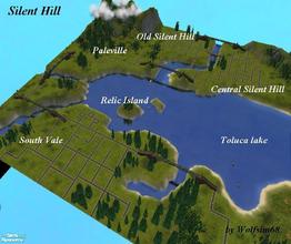 Sims 2 — Silent Hill by Wolfsim68 — Featuring all of the locations from the game & movie - South Vale, Paleville,