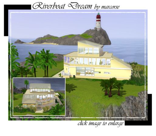 Sims 3 — Riverboat Dream by marcorse — Capt. William Sturt McDonnel Snr had a dream . . . . . . It has been said, and I