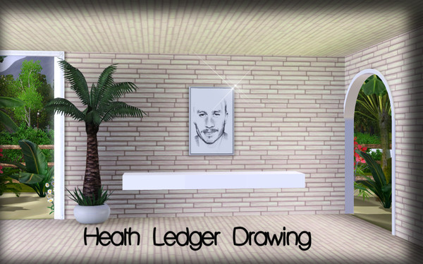 Sims 3 — Heath Ledger Drawing by TSR Archive — Pralinesims /Julie Popowicz