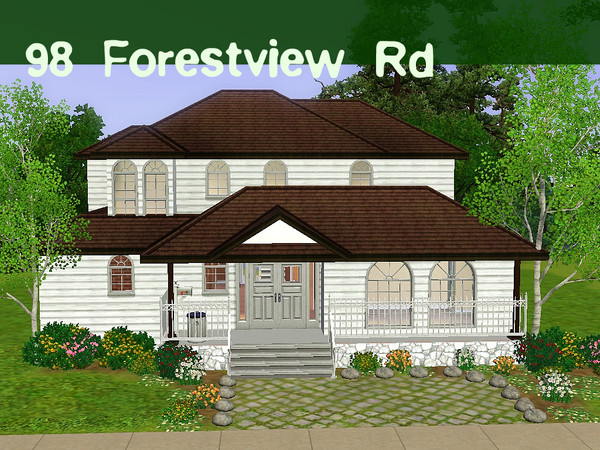 Sims 3 — 98 Forestview Rd by simsdercycle — 98 Forestview Rd is a large family home with a great view.