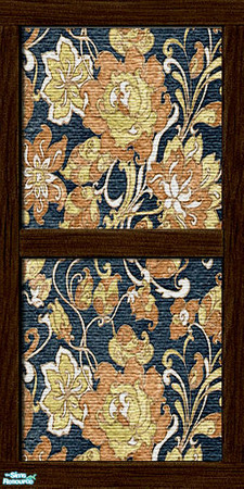 Sims 2 — Fabric Wall Panelling by earthgirluk03 — An elegant wall covering for your sims!