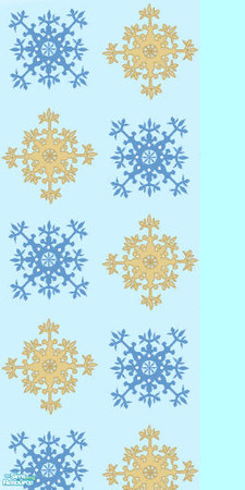 Sims 2 — Winter Wall by gin513 — Feeling like snowflakes? Then this wall is for you.