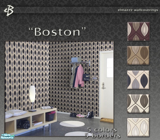 Sims 2 — "Boston" by elmazzz — These sleek walls will give your Sims home a contemporary look.