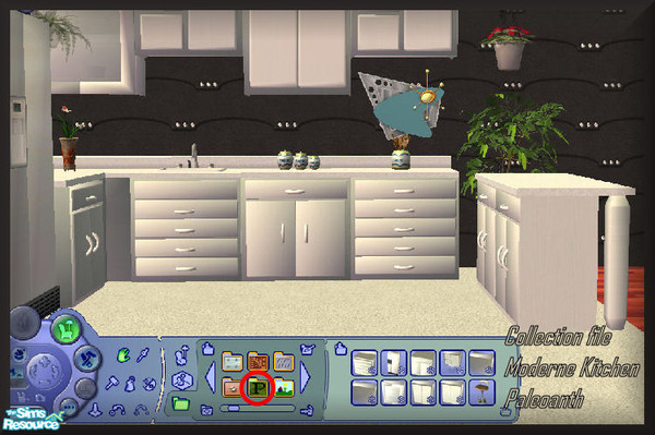 Sims 2 — Moderne Kitchen Set - Collection file by Paleoanth — This is the collection file for the Moderne kitchen set.